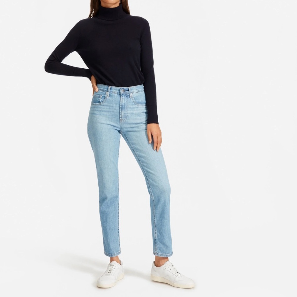 Everlane Cheeky Straight Jeans Sky Blue NWT – Size 31 High Rise